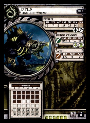 Defiler cryx light warjack - defiler,